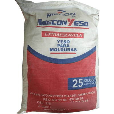 Yeso Saco 25 kg. MECON