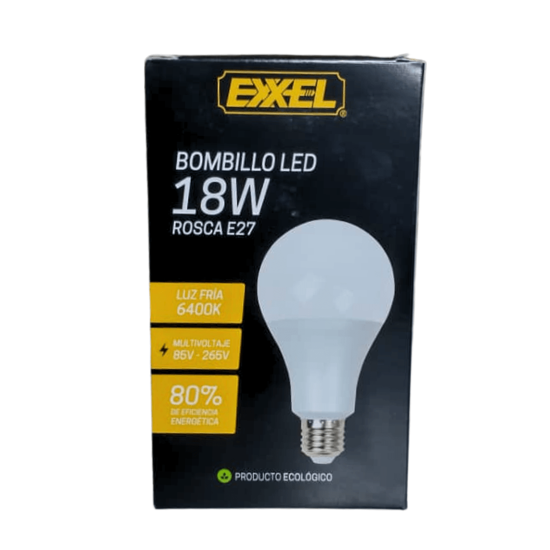 Bombillo LED 18W E27 85-265V EXXEL