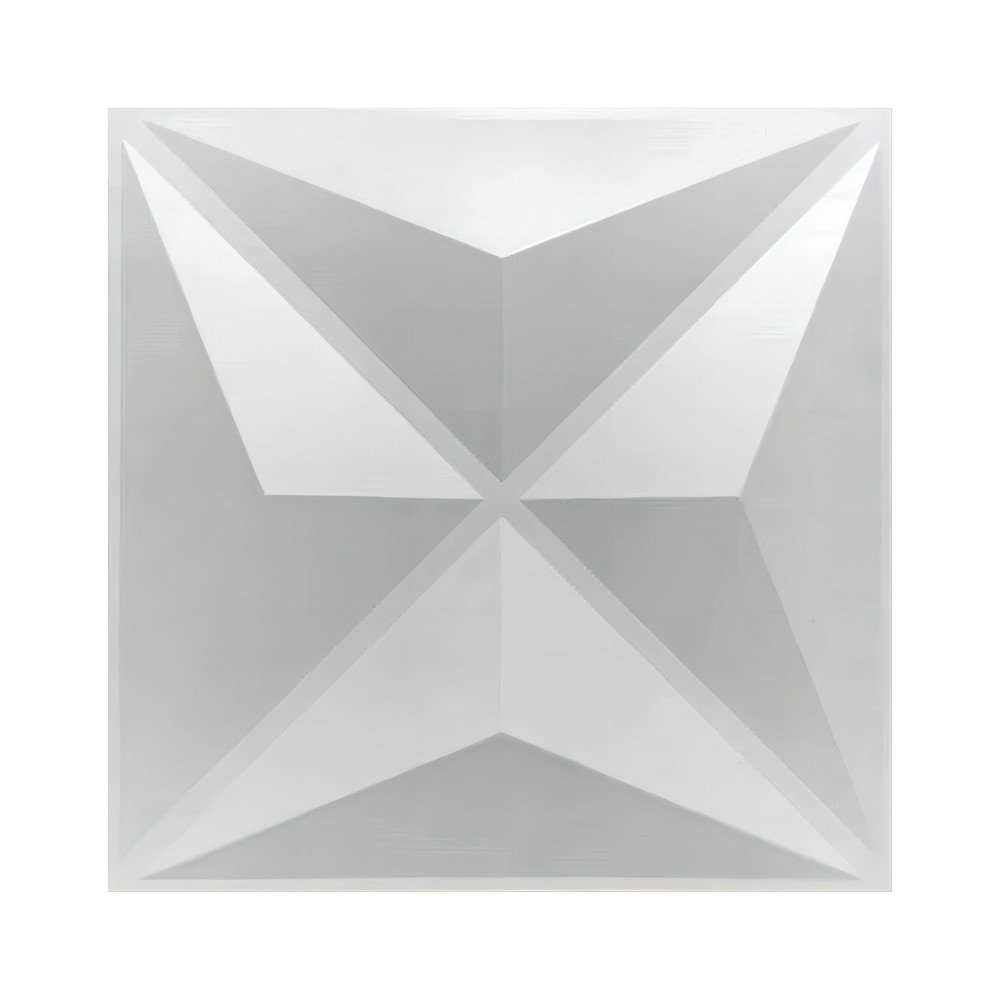 Lamina Decorativa 3D Blanco Efecto Estrella (50X50CM) - PRECIO X LAMINA