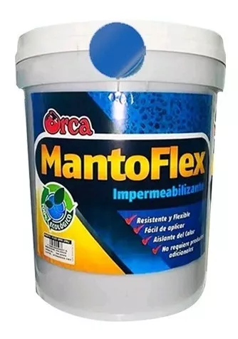 Pintura Impermeabilizante Azul Cuñete Mantoflex